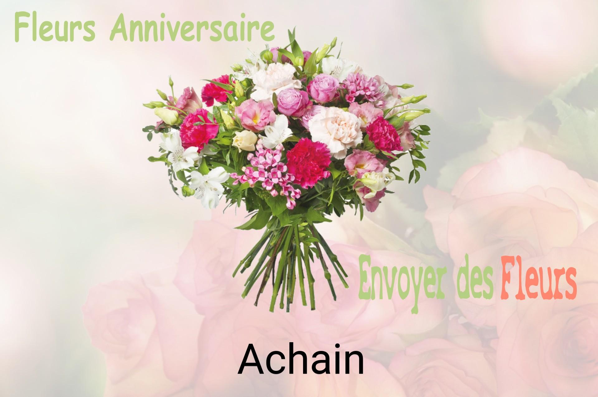 Bouquet de fleurs d’anniversaire livré à Achain