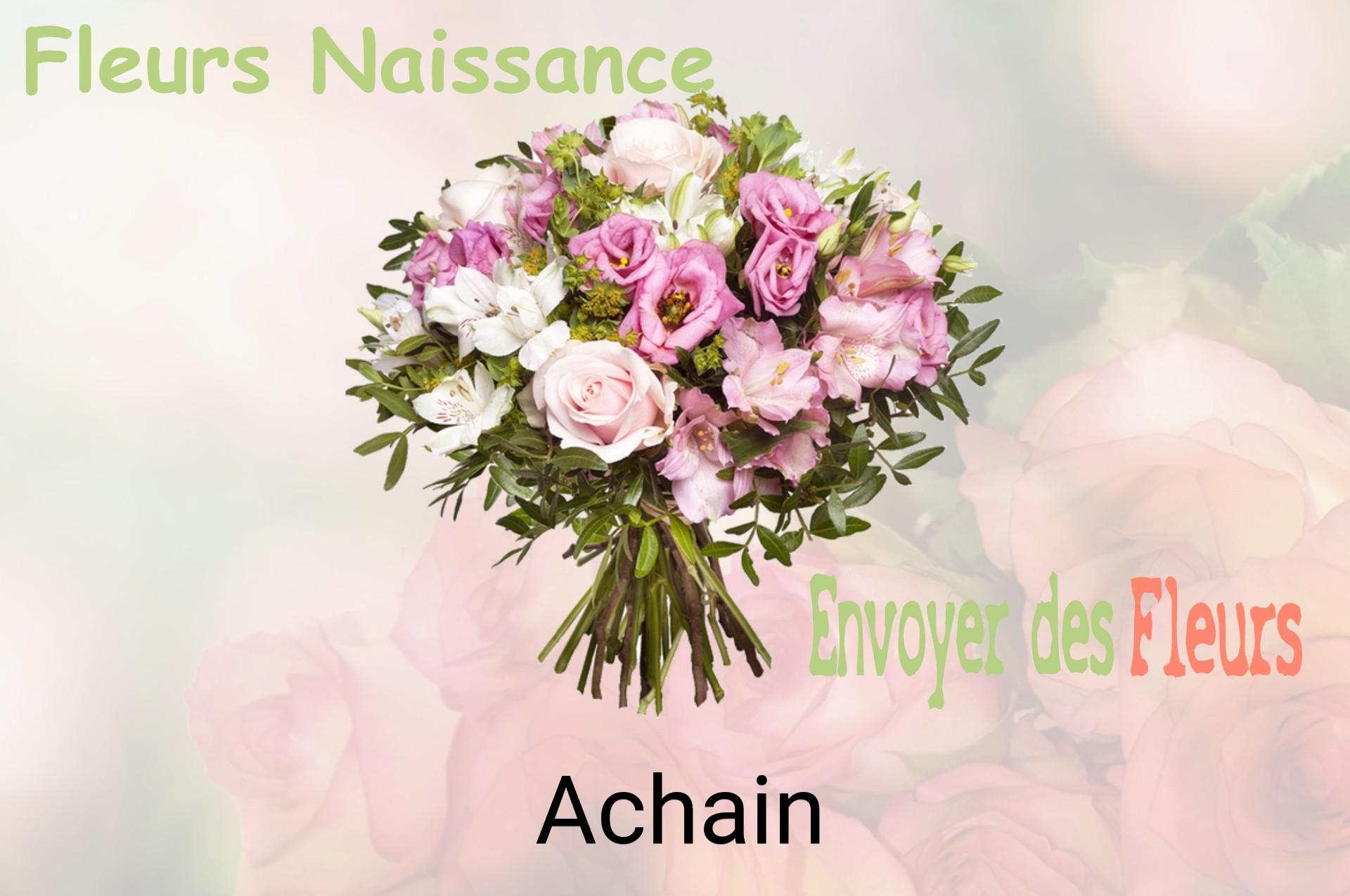 Bouquet de fleurs de naissance livré à Achain